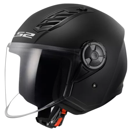 Bukósisak LS2 OF616 AIRFLOW II SOLID MATT Fekete-06 XS