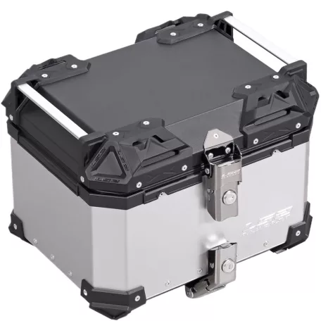 LS2 ALUCASE Silver 35l for rear rack with metal base