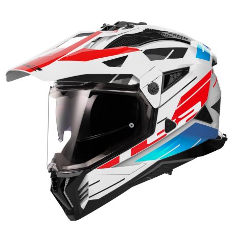 LS2 MX702 PIONEER II NAMIB WHITE Kék Piros-06 XS