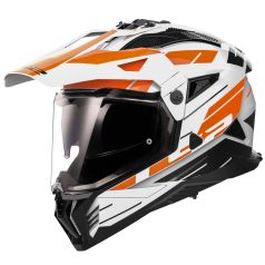 LS2 MX702 PIONEER II NAMIB WHITE Narancs-06 M