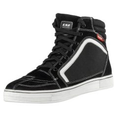 Motoros Csizma LS2 DORON MAN BOOTS WHITE BLACK