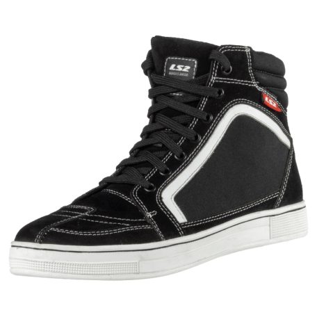 Motoros Csizma LS2 DORON MAN BOOTS WHITE BLACK 45