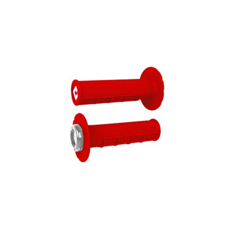 ODI GRIPS Half-Waffle V2.1 ATV / QUAD MX Grip 125mm Fényes piros/ezüst színben
