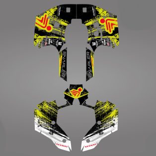 GRAFIKUS STICKER KIT a Segway AT5-L zöld színhez