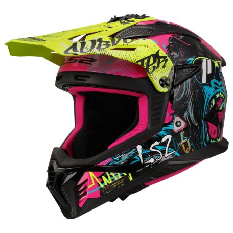 LS2 MX708 FAST II GORILLA LILA H-V SÁRGA-06 3XL