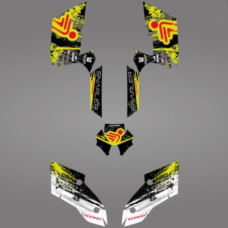 GRAFIKUS STICKER KIT a Segway AT5-L LIGHT YELLOW számára