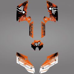 GRAFIKUS STICKER KIT a Segway AT5-L LIGHT ORANGE modellhez