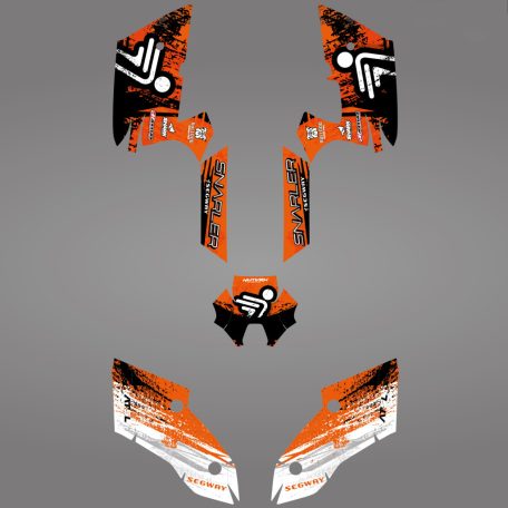 GRAFIKUS STICKER KIT a Segway AT5-L LIGHT ORANGE modellhez