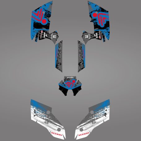 GRAFIKUS STICKER KIT Segway AT5-L FÉNYKÉKhez