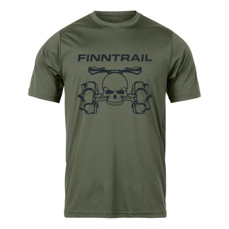 Finntrail póló ATV / QUAD skull Khaki M