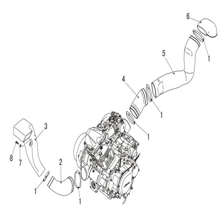 CVT AIR SHROUD (HASZNÁLT ATV / QUAD EPS-EL)