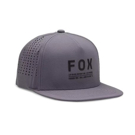 FOX Non Stop Tech Snapback sapka - OS, acélszürke