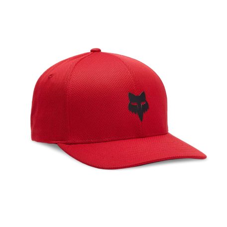 FOX Head Tech Flexfit sapka, lángvörös