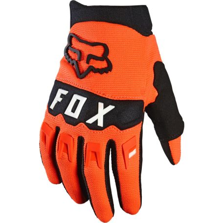 FOX Ifjúsági Dirtpaw kesztyű - Fluo narancssárga
