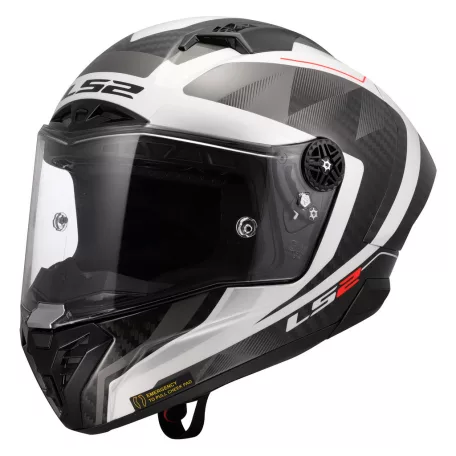 LS2 FF805 THUNDER GP AERO RAUTE WHITE GREY-06 XS