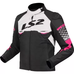 LS2 APEX NŐI DZSEKI FEKETE FEHÉR RÓZSASZÍN XS