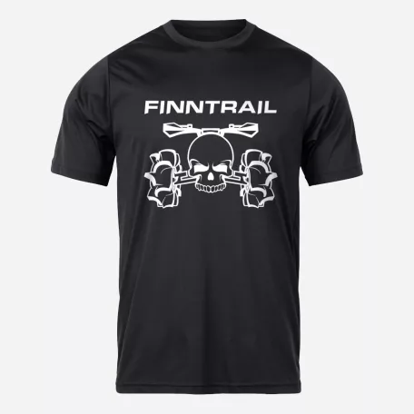 Finntrail Póló ATV / QUAD skull Black S