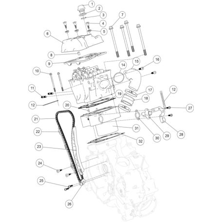 CYLINDER AND CYLINDER HEAD