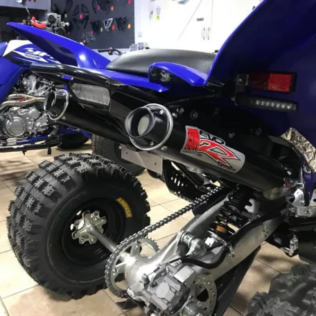 BIG GUN kipufogó Yamaha Raptor 700 (2015-23) EVO R ATV / QUAD Full Dual rendszer fekete