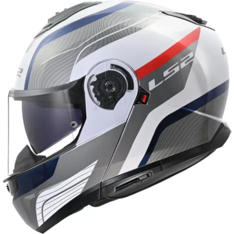 LS2 FF908 STROBE II MONZA FEHÉR KÉK PIROS-06 XL
