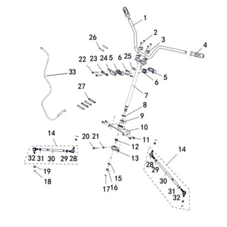 STEERING ASSY (WITHOUT EPS)