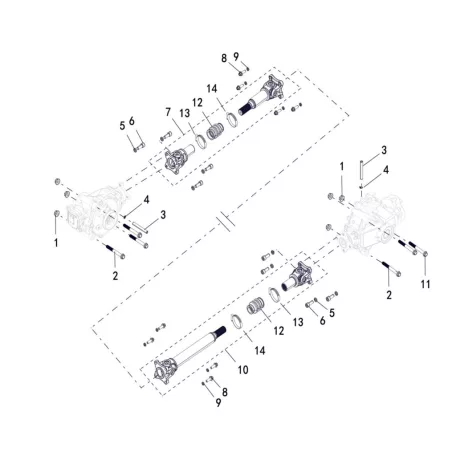FRONT AND REAR KNUCKLE ASSY