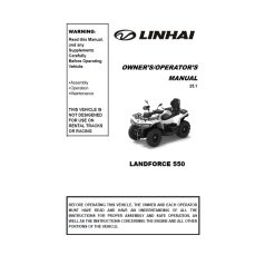 OWNER'S MANUAL (LINHAI LANDFORCE 550)