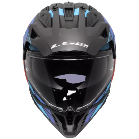 LS2 MX702 PIONEER II BLOCK FEKETE PIROS KÉK-06 XXL