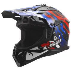 LS2 MX708 FAST II GROTESK FEHÉR KÉK PIROS-06 XL
