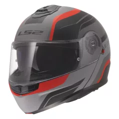 LS2 FF908 STROBE II MONZA FEKETE SZÜRKE PIROS-06 M