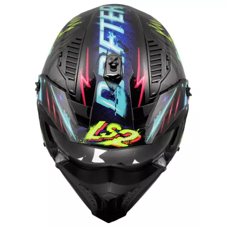 LS2 OF606 DRIFTER RAYZ FEKETE KÉK-06 XXL