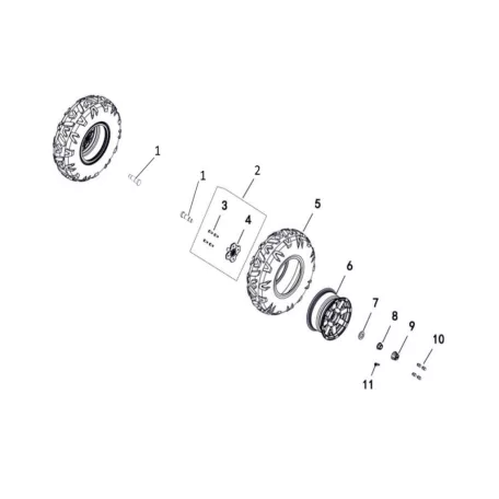 WHEEL FRONT (FOR LH80DU)