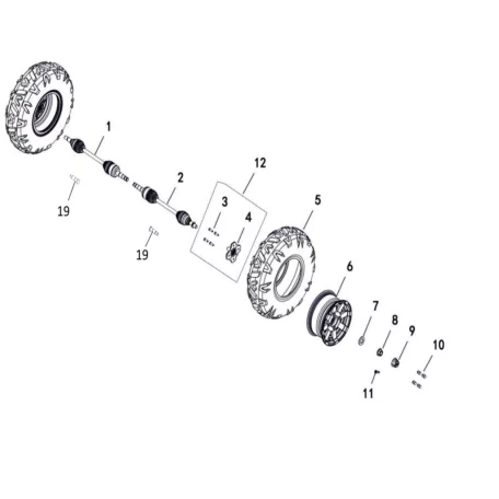 WHEEL FRONT (FOR LH100DU)