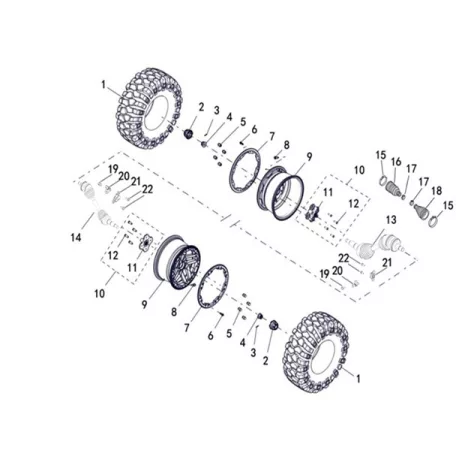 WHEEL REAR (ABS)