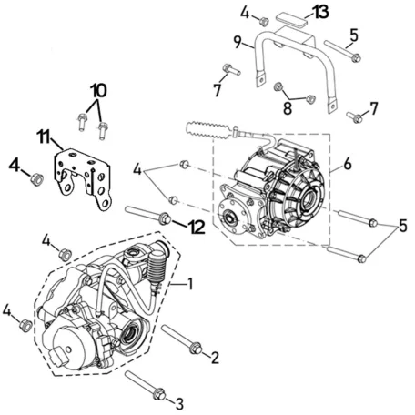 FRONT AND REAR GEAR-BOX