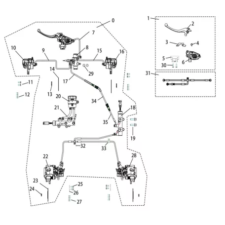 BRAKING SYSTEM (T3b, 27' or 28' tyre)