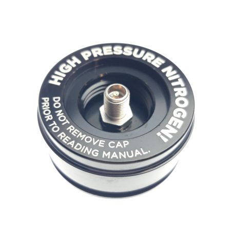 Reservoir End Sapka:(1.834 Bore,5/16-32, .900 Tlg) Al 6061, Fekete Ano Ii,Laser Etch Warning