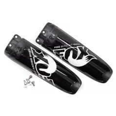   Készlet: Evol Gen II AirShox testvédő, fekete, pár, w/deacals