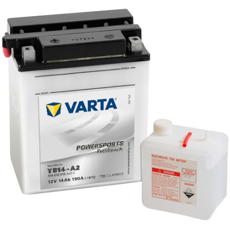 Varta 12V/14Ah motorkerékpár (Yb14-A2) Freshpack