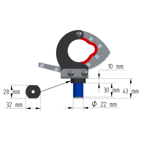 Eszközrögzítő 22mm CFMOTO / SEGWAY