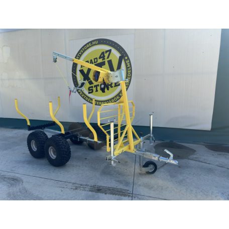 IB 1200 Rönkszállító pótkocsi ATV,UTV-hez és quadokhoz extra felszereltséggel!