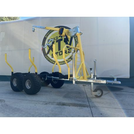 IB 1200 Rönkszállító pótkocsi ATV,UTV-hez és quadokhoz extra felszereltséggel!