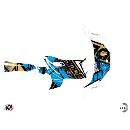 Karosszéria védő dekor matrica készlet  SSV CAN-AM Kraft Kék Széria