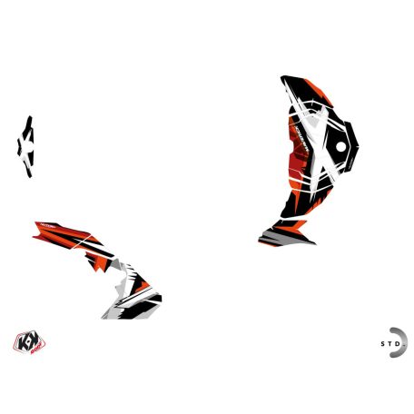 Karosszéria védő dekor matrica készlet  SSV CAN-AM Spear Piros Széria