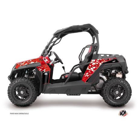 Karosszéria védő dekor matrica készlet  SSV CF MOTO Predator Piros Széria