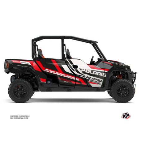 Karosszéria védő dekor matrica készlet  SSV POLARIS Root Piros/Fekete Széria