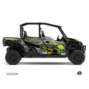   Karosszéria védő dekor matrica készlet  SSV POLARIS Evil Szürke/Zöld Széria