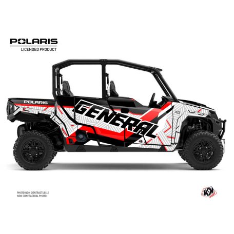 Karosszéria védő dekor matrica készlet  SSV POLARIS Epik Fehér Széria