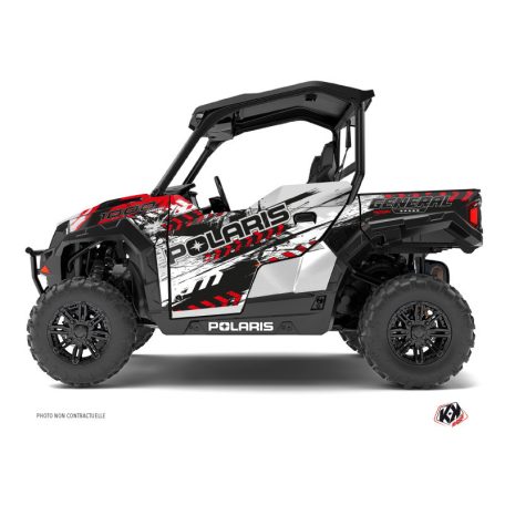 Karosszéria védő dekor matrica készlet  SSV POLARIS Lifter Piros/Fehér Széria