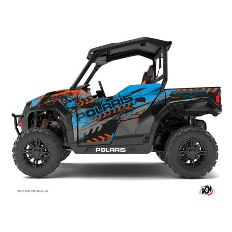 Karosszéria védő dekor matrica készlet  SSV POLARIS Lifter Narancsszínű/Kék Széria